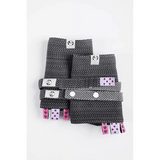 Ombre Grey Drool Pads Reach Straps