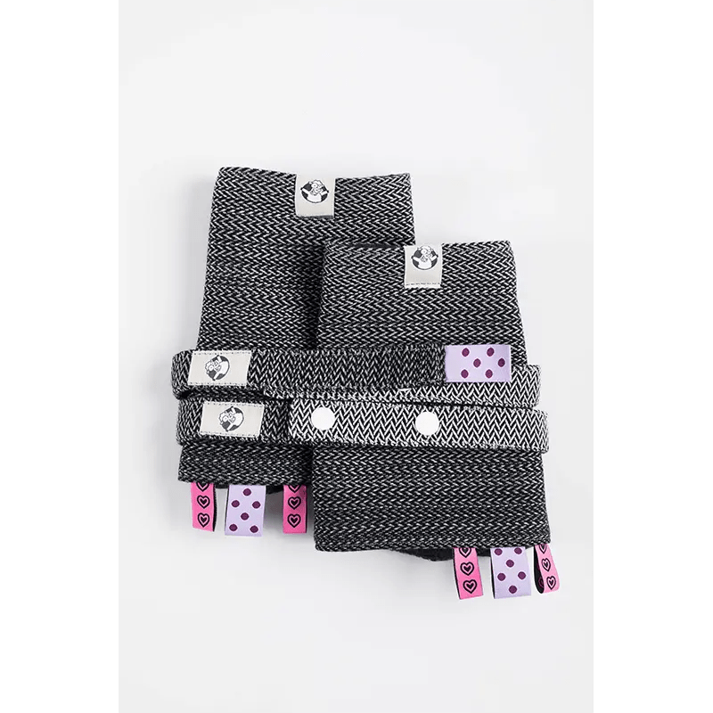 Ombre Grey Drool Pads Reach Straps