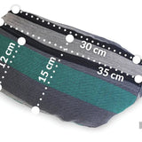 Ombre Grey Large Waist Bag by LennyLamb Bags
