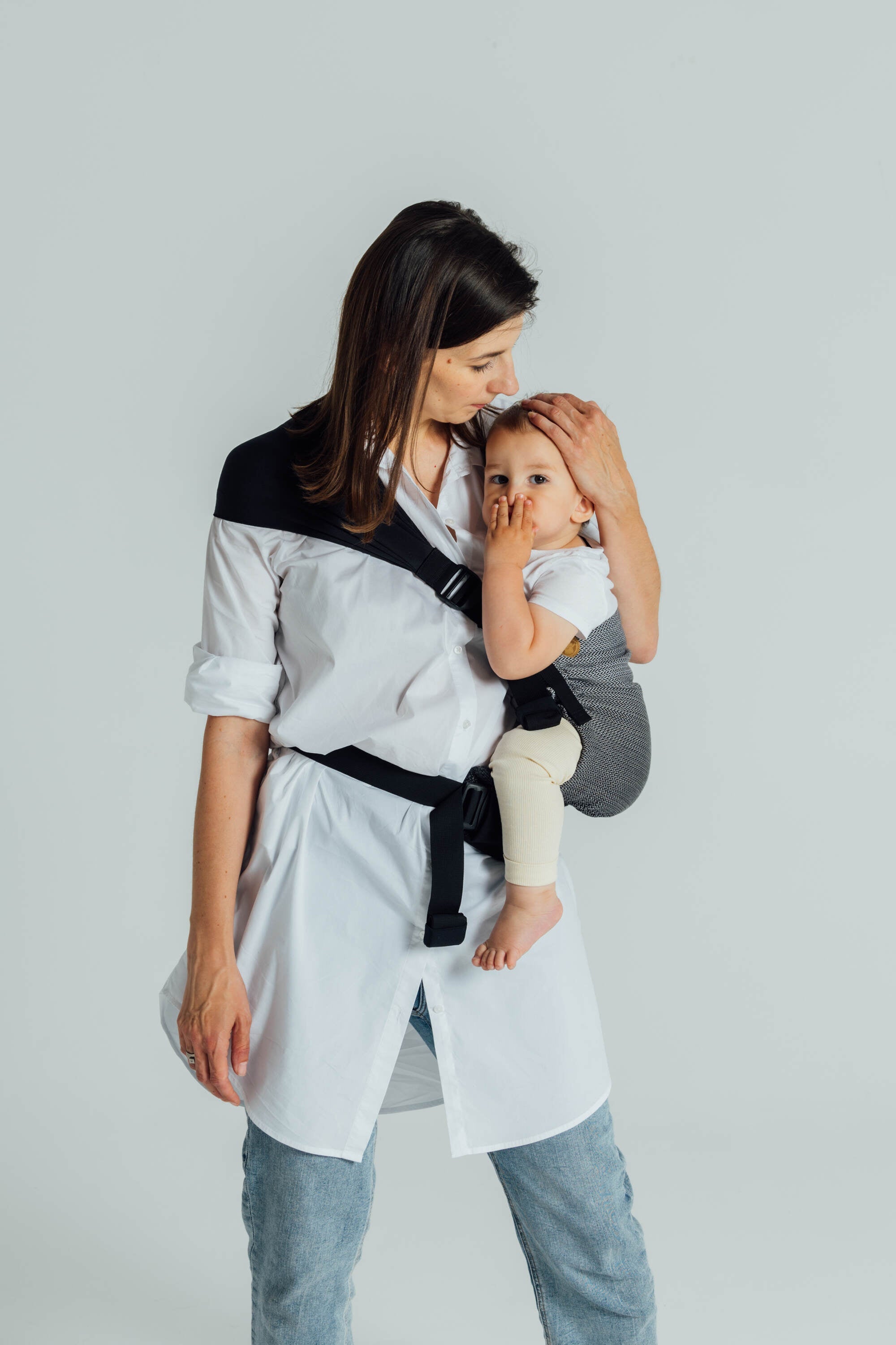 Ombre Grey LennyHip Carrier by LennyLamb LennyLamb at Little Zen One