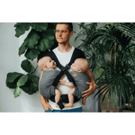 Ombre Grey Lennytwin Carrier by LennyLamb Twin Carrier