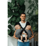 Ombre Grey Lennytwin Carrier by LennyLamb Twin Carrier