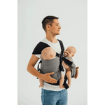 Ombre Grey Lennytwin Carrier by LennyLamb Twin Carrier