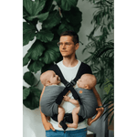 Ombre Grey Lennytwin Carrier by LennyLamb Twin Carrier