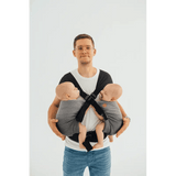 Ombre Grey Lennytwin Carrier by LennyLamb Twin Carrier