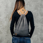 Ombre Grey Sackpack by LennyLamb Bags