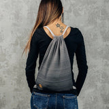 Ombre Grey Sackpack by LennyLamb Bags