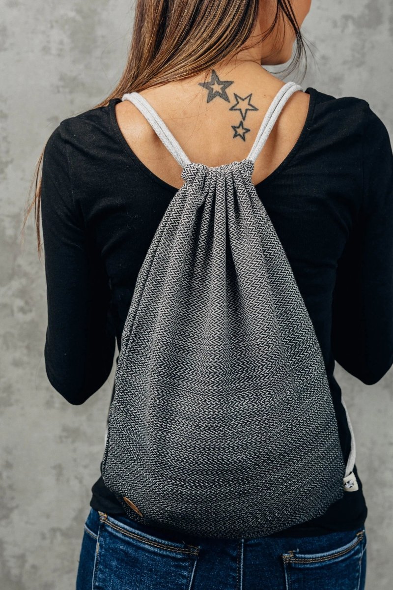 Ombre Grey Sackpack by LennyLamb Bags