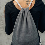 Ombre Grey Sackpack by LennyLamb Bags