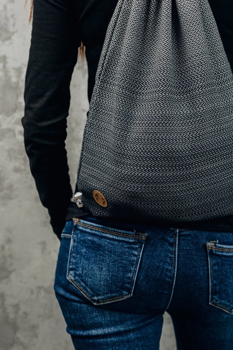 Ombre Grey Sackpack by LennyLamb Bags