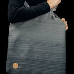 Ombre Grey Shopping Bag by LennyLamb Bags