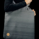 Ombre Grey Shopping Bag by LennyLamb Bags
