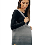 Ombre Grey Shopping Bag by LennyLamb Bags