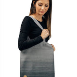 Ombre Grey Shopping Bag by LennyLamb Bags