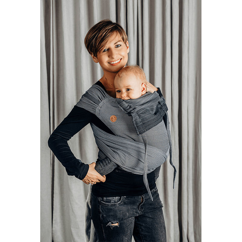 Ombre Grey Toddler Wrap - Tai by Lennylamb - Mei TaiLittle Zen One5907557724036