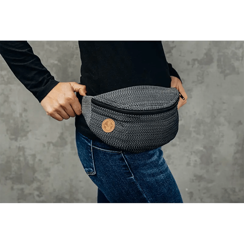 Ombre Grey Waist Bag by LennyLamb Bags