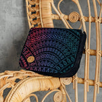 Peacocks Tail Black Opal 2 in 1 City Bag by LennyLamb Bags