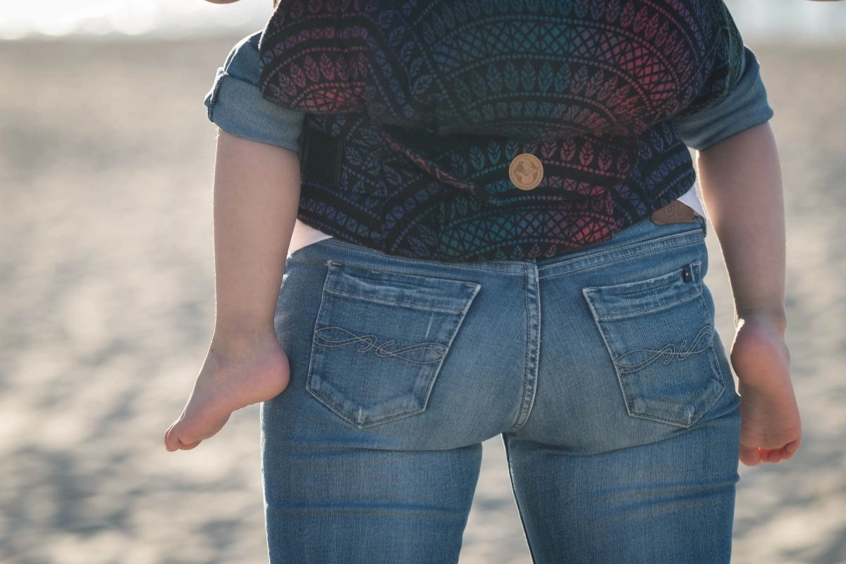 Peacock's Tail Black Opal LennyPreschool Carrier by LennyLamb - Buckle CarrierLittle Zen One5907557760997