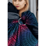 Peacocks Tail Black Opal Ring Sling