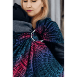 Peacocks Tail Black Opal Ring Sling