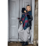 Peacocks Tail Black Opal Ring Sling