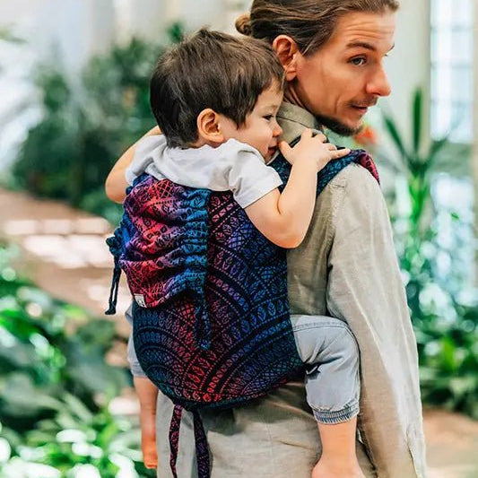 Peacocks Tail Black Opal Toddler Onbuhimo Pro