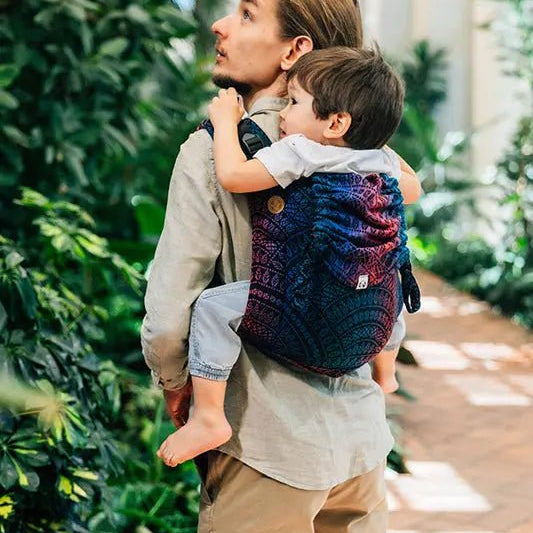 Peacocks Tail Black Opal Toddler Onbuhimo Pro