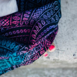 Peacocks Tail Black Opal Woven Wrap