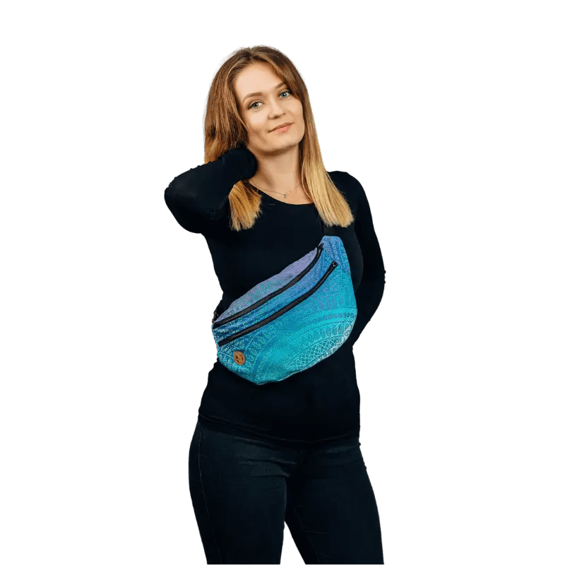 Peacock's Tail Fantasy Large Waist Bag by LennyLamb - BagsLittle Zen One5901769647060