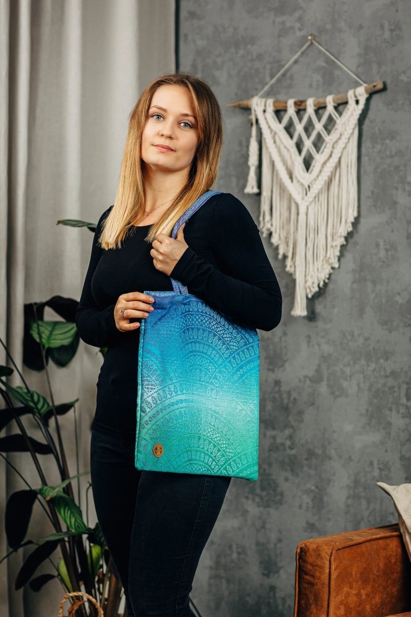 Peacock's Tail Fantasy Shopping Bag by LennyLamb - BagsLittle Zen One5907557737623