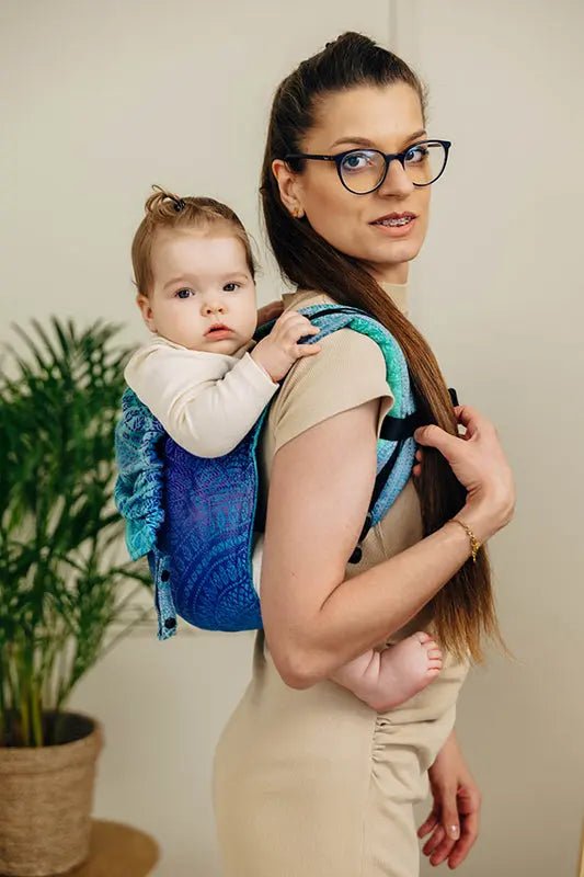 Peacock's Tail Fantasy Toddler Onbuhimo PRO by LennyLamb - OnbuhimoLittle Zen One5907557789394