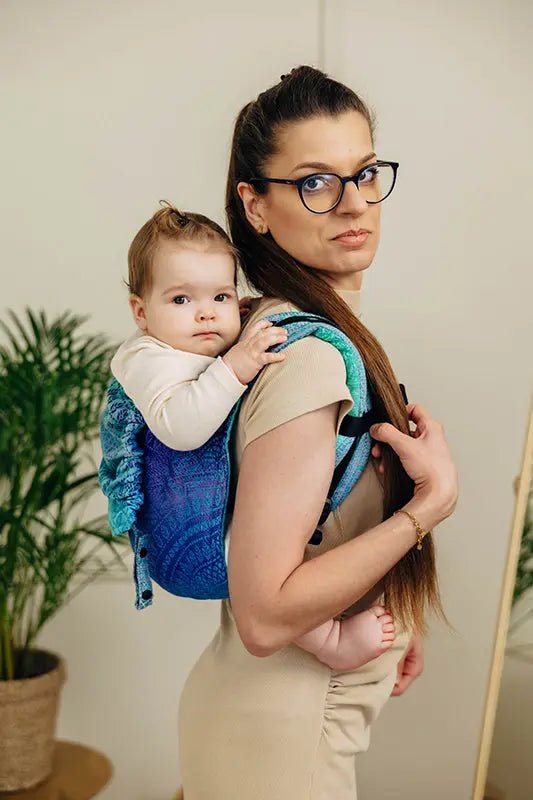 Peacock's Tail Fantasy Toddler Onbuhimo PRO by LennyLamb - OnbuhimoLittle Zen One5907557789394