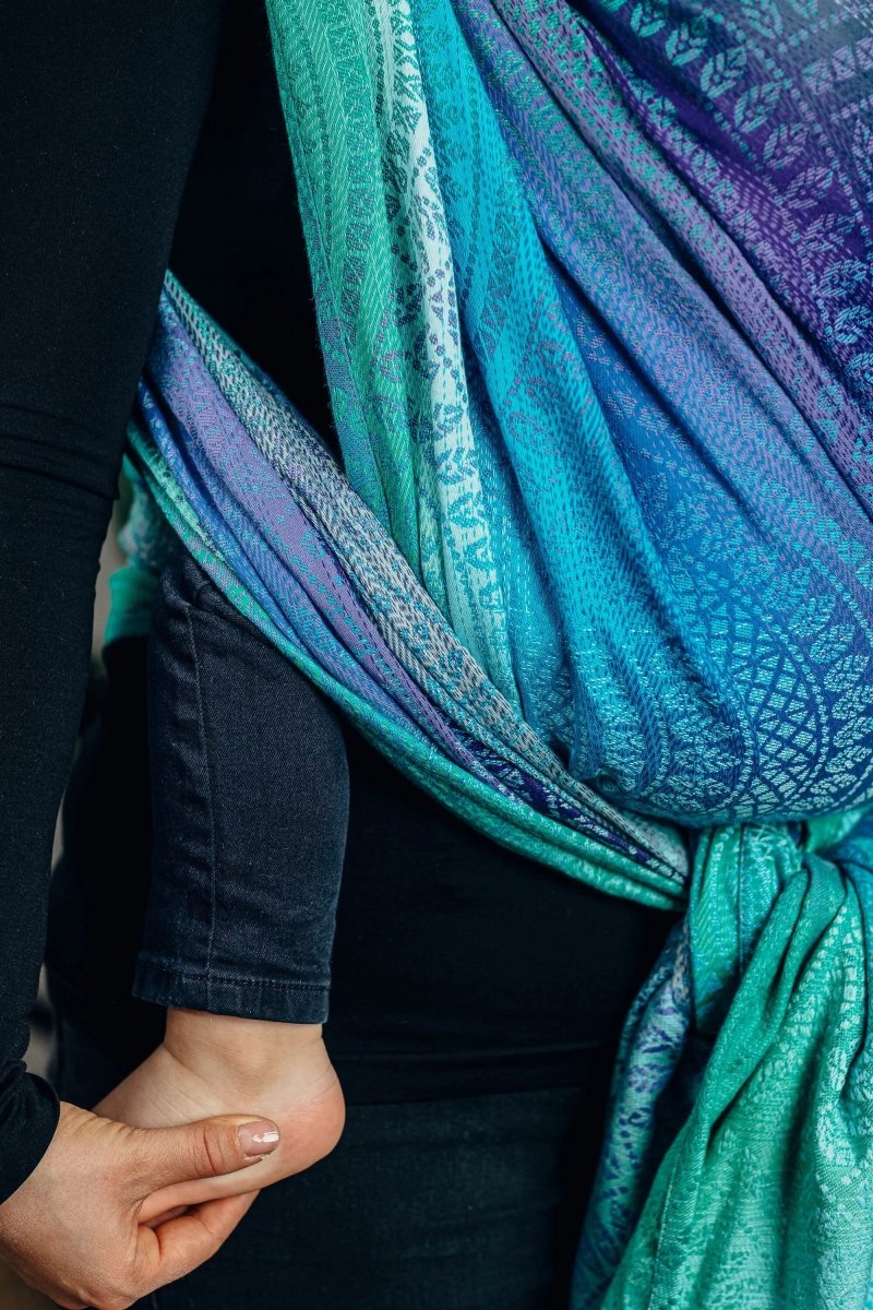 Peacock's Tail Fantasy Woven Wrap by LennyLamb - Woven WrapLittle Zen One5907557726221