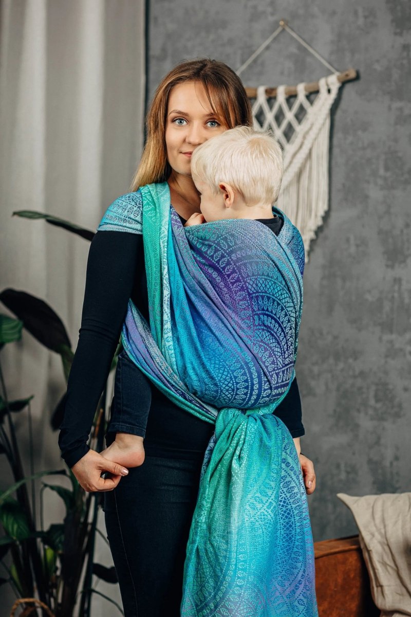 Peacock's Tail Fantasy Woven Wrap by LennyLamb - Woven WrapLittle Zen One5907557726221