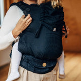 Peacock's Tail Pitch Black LennyPreschool Carrier by LennyLamb - Buckle CarrierLittle Zen One5907557782401