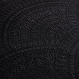 Peacocks Tail Pitch Black Long Cardigan