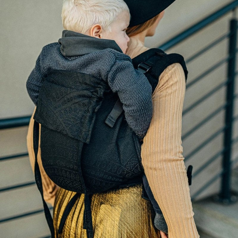 Peacock's Tail Pitch Black Onbuhimo PRO by LennyLamb - OnbuhimoLittle Zen One03854928