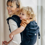 Peacock's Tail Pitch Black Preschool Onbuhimo PRO by LennyLamb - OnbuhimoLittle Zen One64300624