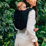 Peacocks Tail Pitch Black Toddler Onbuhimo Pro