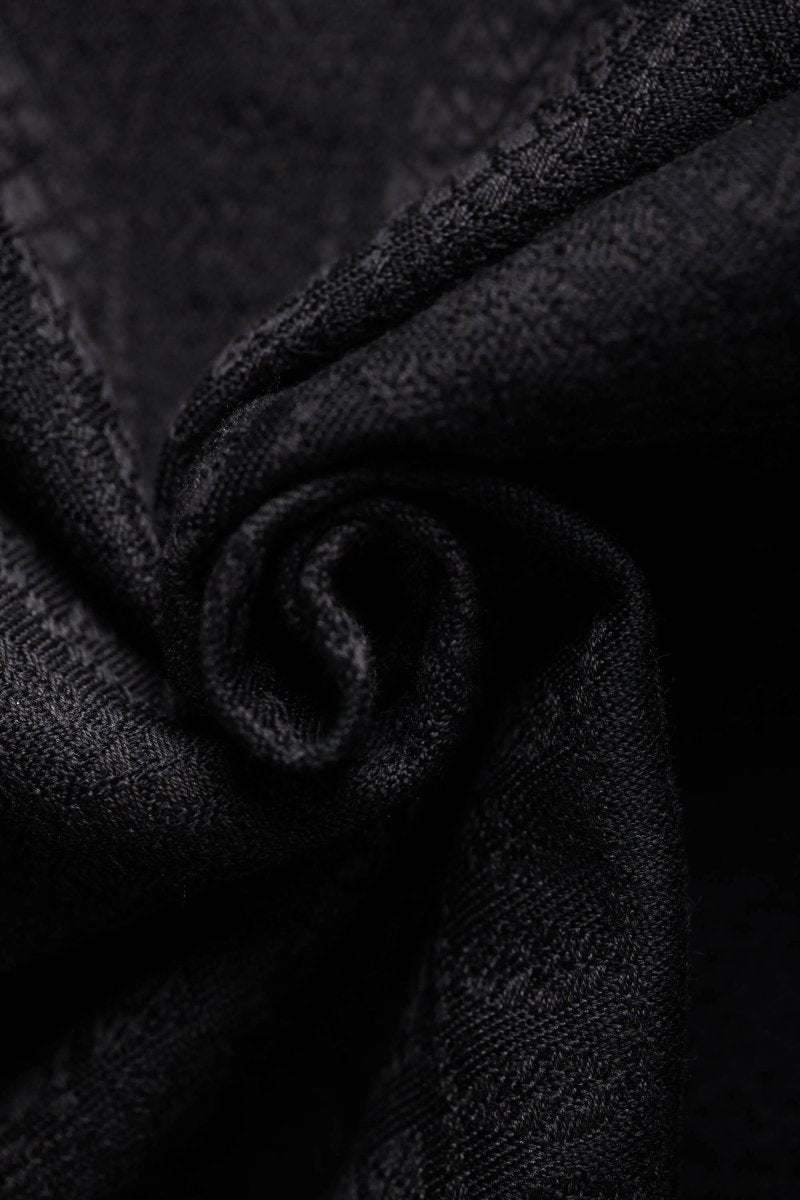 Peacock's Tail Pitch Black Woven Wrap by LennyLamb - Woven WrapLittle Zen One5907557756679
