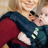 Peacock's Tail Quantum - Drool Pads & Reach Straps by LennyLamb LennyLamb at Little Zen One