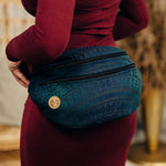 Peacocks Tail Quantum Large Waist Bag by LennyLamb Bags