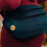 Peacock's Tail Quantum Large Waist Bag by LennyLamb LennyLamb at Little Zen One