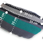 Peacock's Tail Quantum Large Waist Bag by LennyLamb LennyLamb at Little Zen One