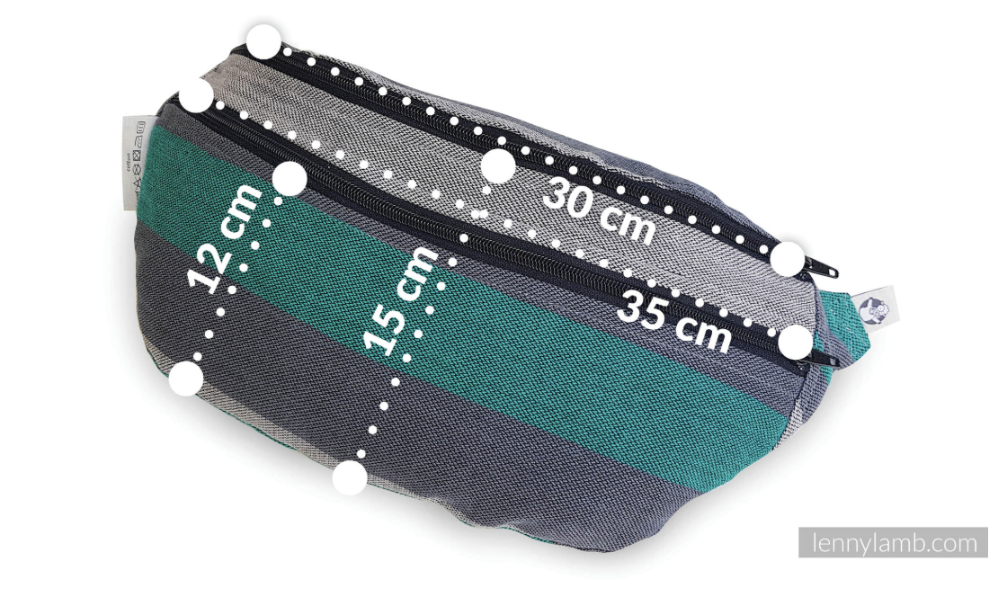 Peacock's Tail Quantum Large Waist Bag by LennyLamb LennyLamb at Little Zen One