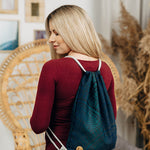 Peacocks Tail Quantum Sackpack by LennyLamb Bags