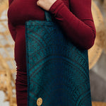 Peacock's Tail Quantum Shopping Bag by LennyLamb LennyLamb at Little Zen One