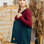 Peacock's Tail Quantum Shopping Bag by LennyLamb LennyLamb at Little Zen One