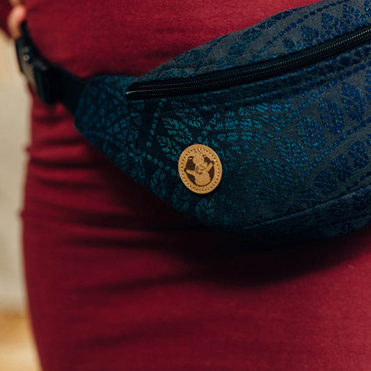 Peacocks Tail Quantum Waist Bag by LennyLamb Bags