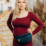 Peacock's Tail Quantum Waist Bag by LennyLamb LennyLamb at Little Zen One